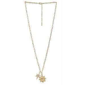 Jennifer Miller Women's Gold Starburst Charm Necklace